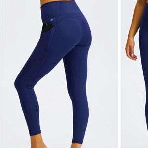 Fabletics Pure Luxe Navy Leggings